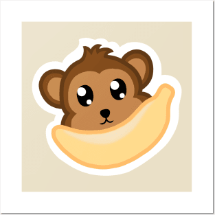 monkey chibi Posters and Art